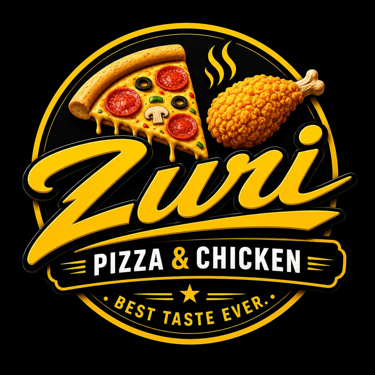 ZURI PIZZA  &  GRILLED CHICKEN logo
